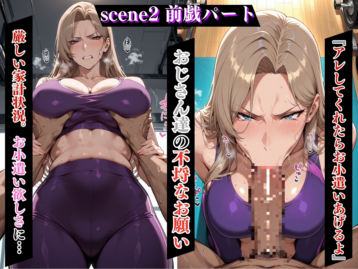 肉感人妻種付け〜強気なヨガトレーナーがアヘ顔晒して無様に絶頂〜