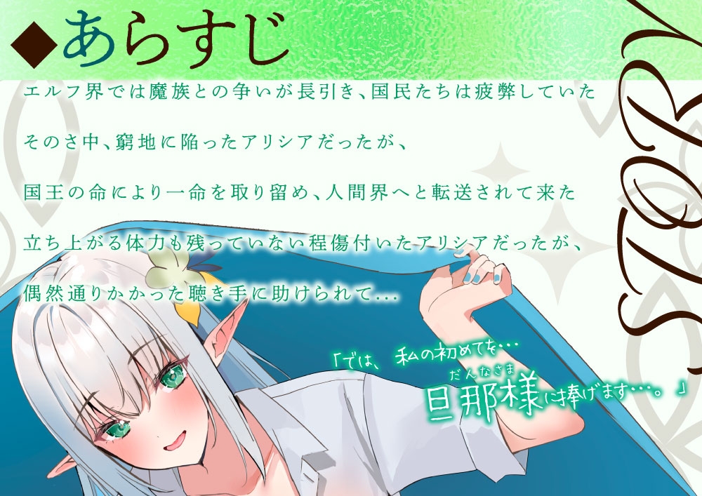 【ロイヤルおまんこ】手負いのエルフ姫を助けたら懐かれて求婚された件【CV.ありのりあ】