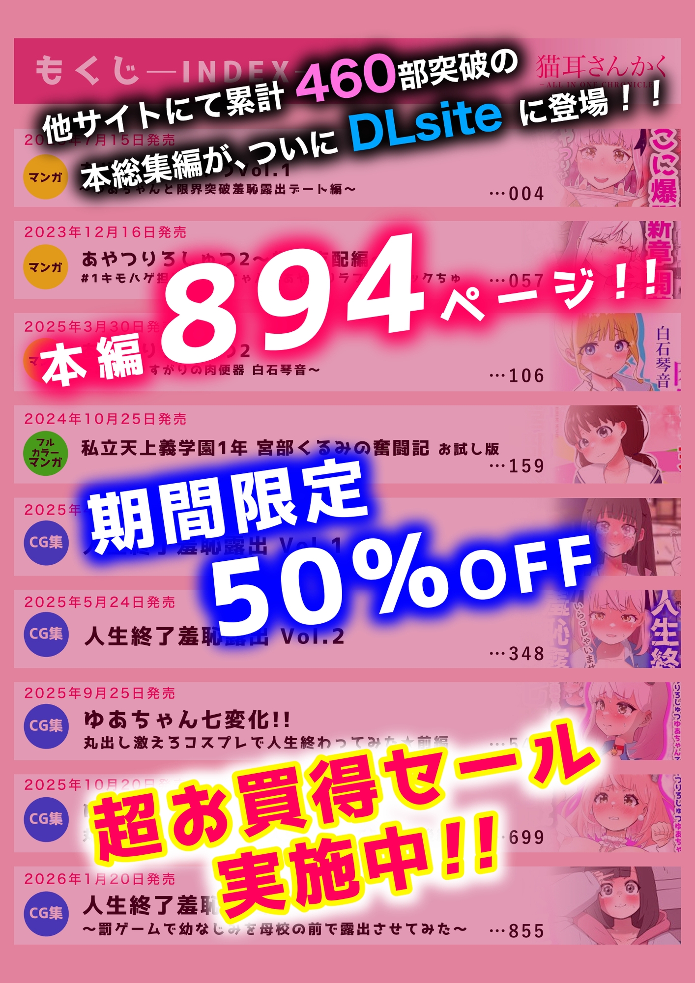 猫耳さんかく ALL IN ONE CHRONICLE〜羞恥・露出・催●総集編〜