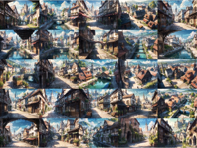 【背景216枚】中世の街並み|差分あり