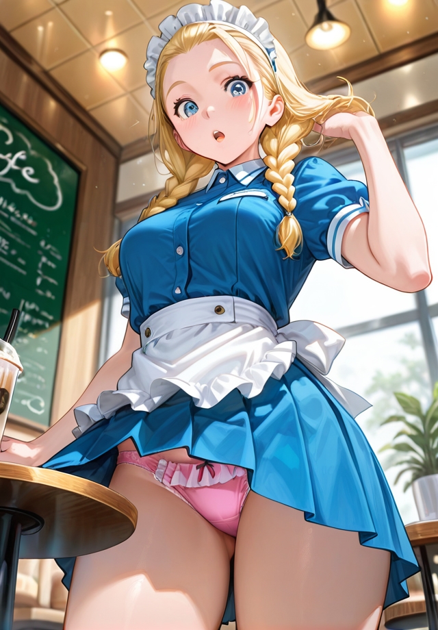 下から失礼しま～す ウェイトレス編