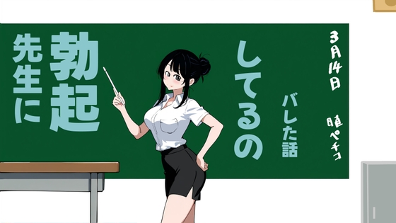 先生に勃起してるのがバレた話