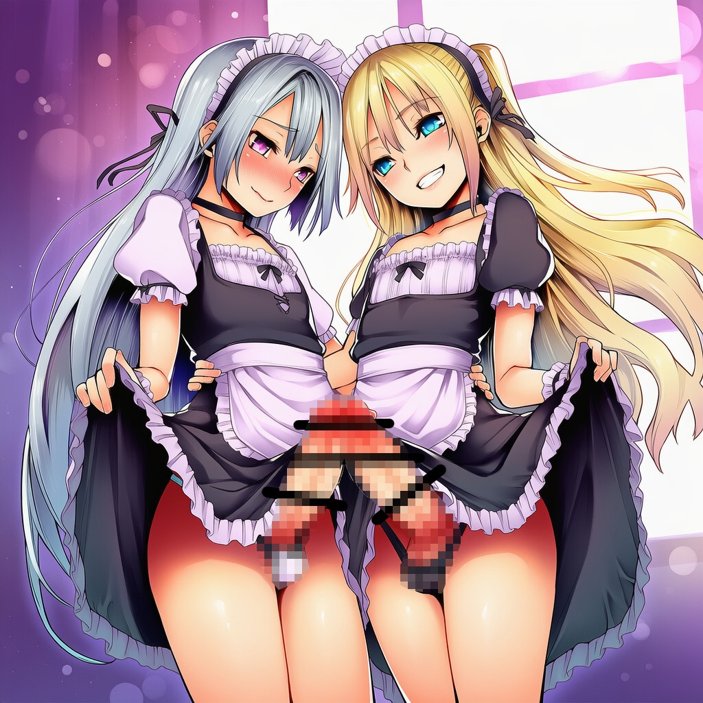 巨根男の娘二人がSEX