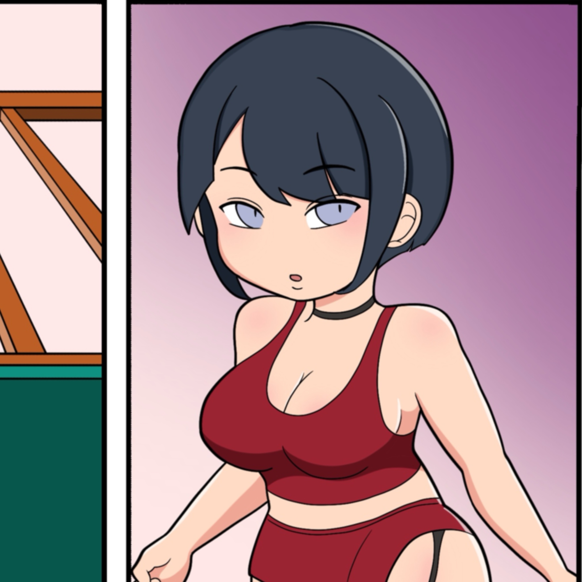 女戦闘員と女スパイの首絞めリョナ漫画