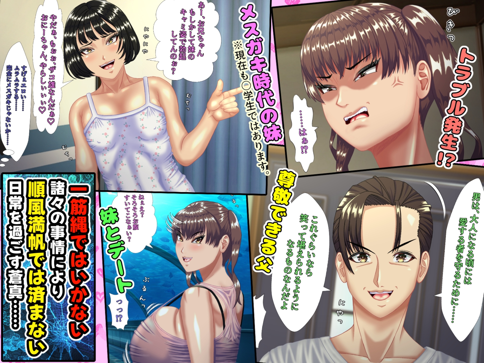 お母さんと妹を、お父さんが単身赴任の間に口説き落とした僕には、実は、ちょっと 女性の心に言葉が届きやすい特殊能力があった件。