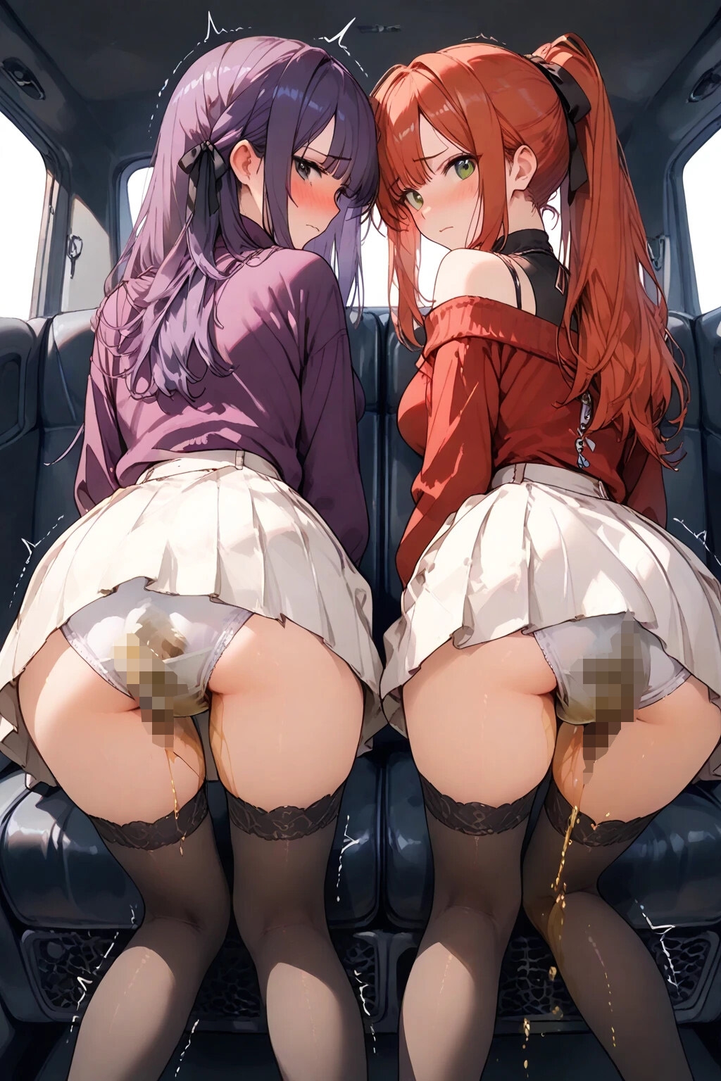 うんちお漏らしイラストNO13【多人数ver】