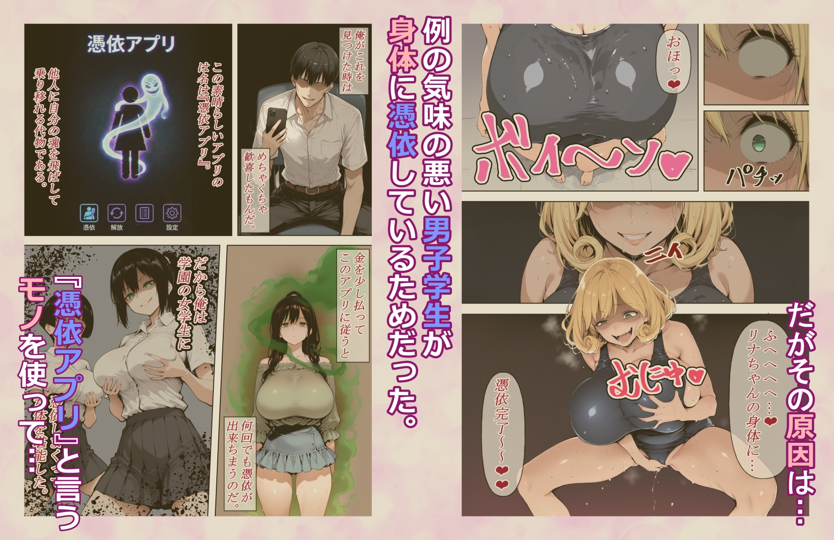 美人巨乳水泳教師に憑依したのでオナニーして教え子とレズセする!!