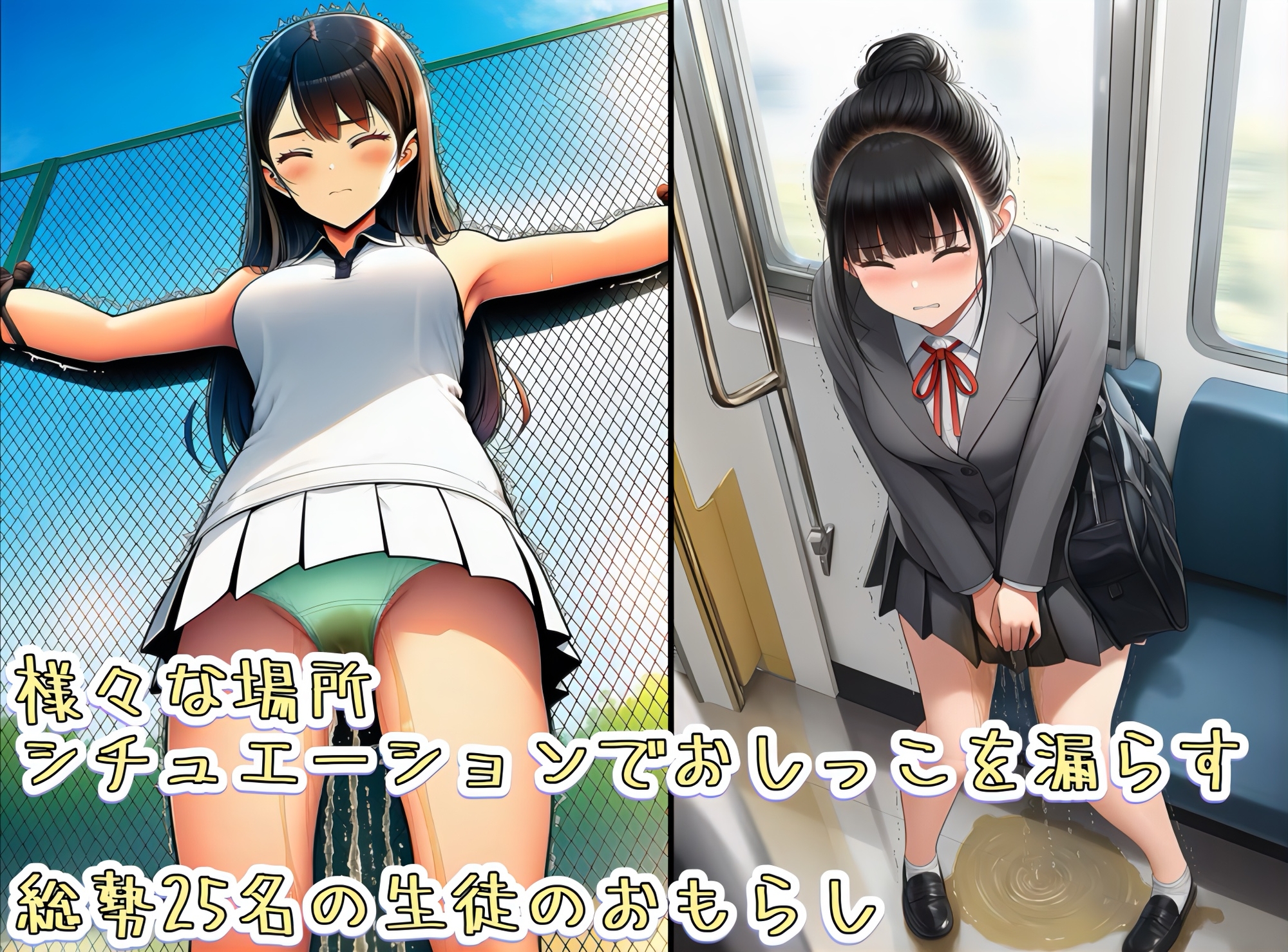 名門女学院の恐怖の指導 その名も失禁刑 校則違反した生徒たちに強○おもらし