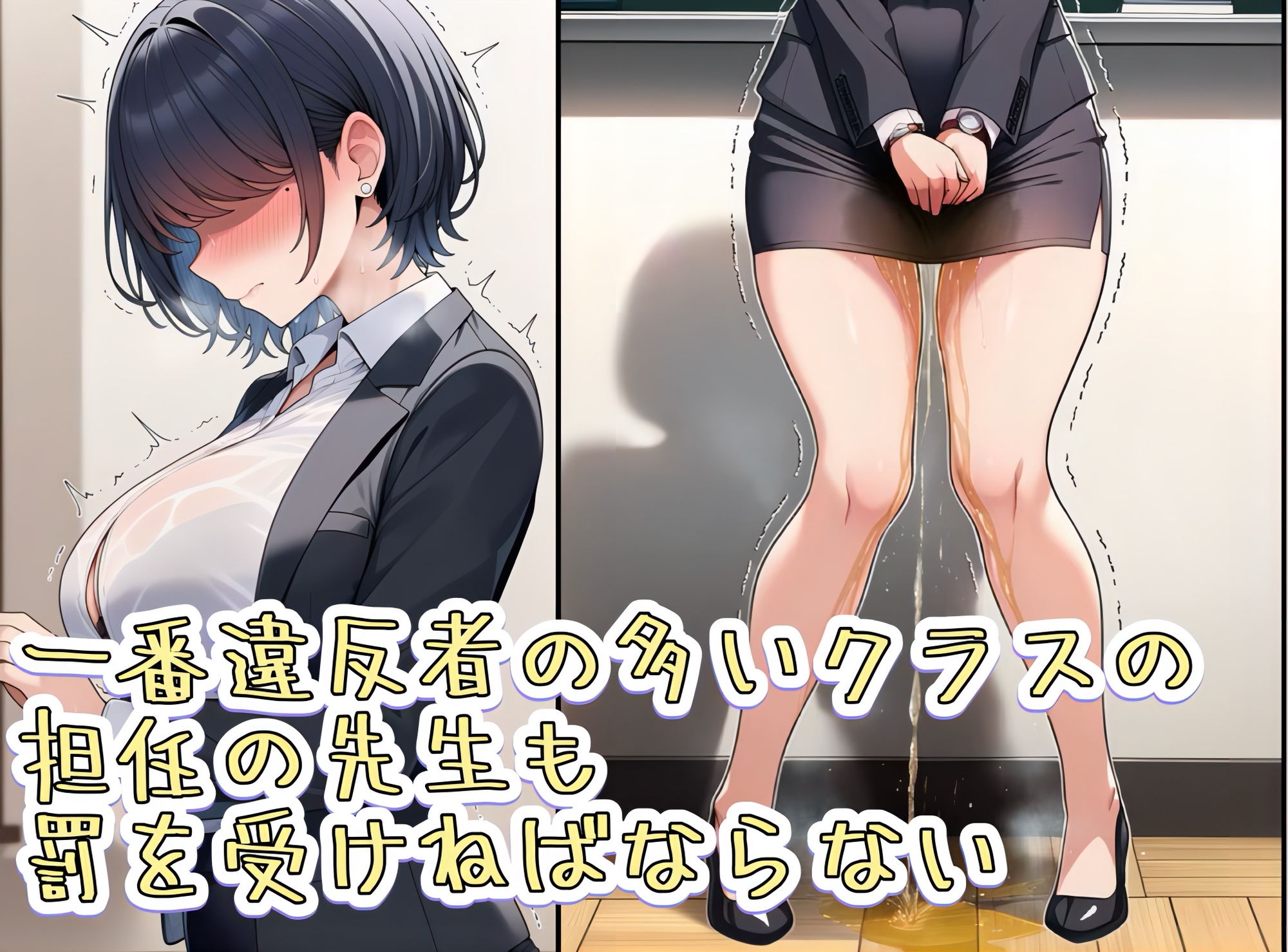 名門女学院の恐怖の指導 その名も失禁刑 校則違反した生徒たちに強○おもらし