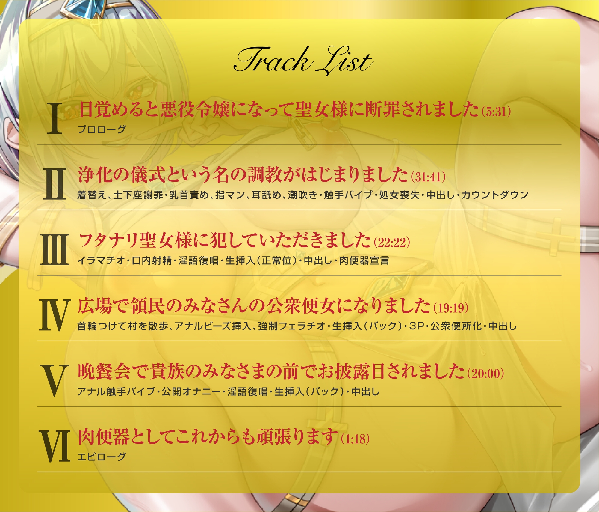 乙女ゲームで悪役令嬢にTS化転生したら聖女の性奴○にされるルートしかなかった