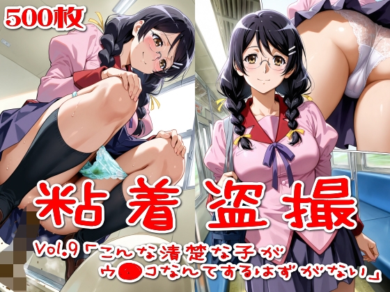 【500枚】粘着盗撮Vol.9「こんな清楚な子がウ●コなんてするはずがない」