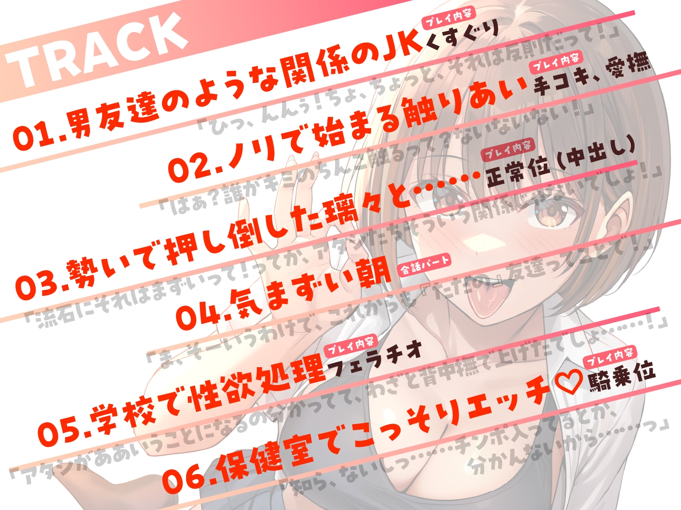 【4/28まで10%OFF】男友達のようなJKが、エッチの時にだけ見せるメスの顔