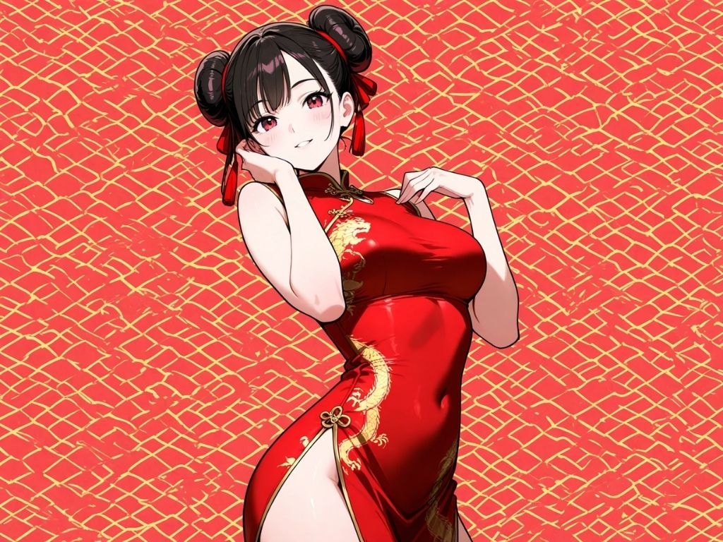 チャイナおだんご娘で、ひとぬきっ