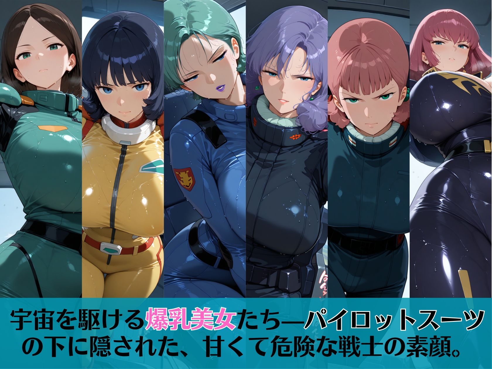 爆乳の恋人たち of Zガ〇ダム えっちな音がコックピットに響くパイロットスーツ編