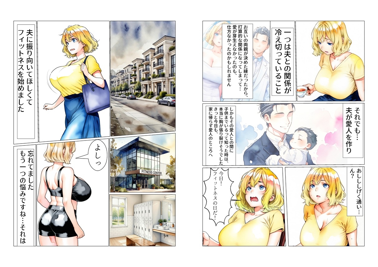 ゆるふわ美人妻かおり、巨槍に堕ちる