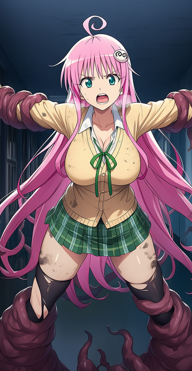 ララ vs ぬるぬる触手