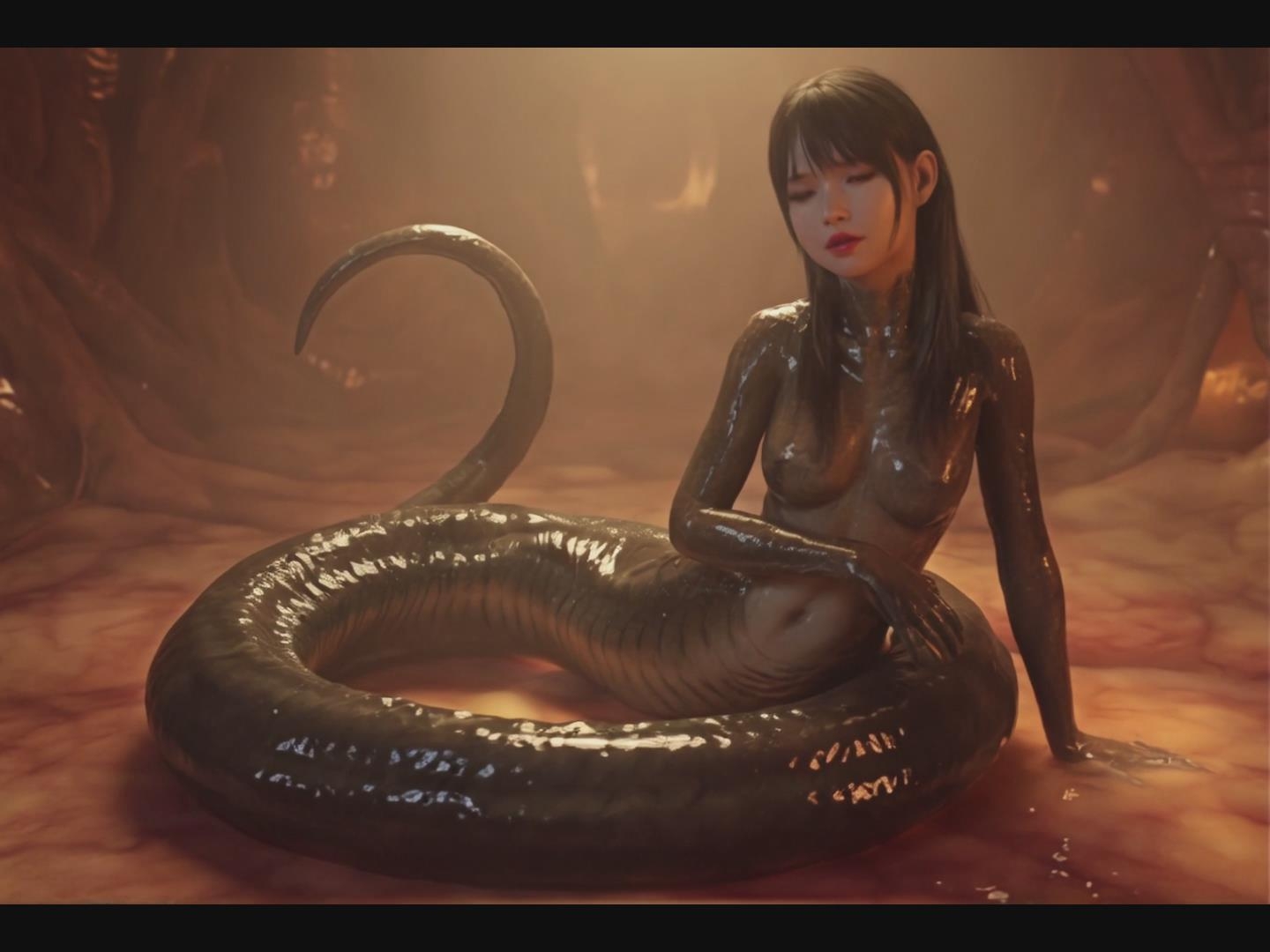 【インタラクティブ映画】淑妍(ソヨン):女王意識による支配とセーラー服からのラミア羽化変異