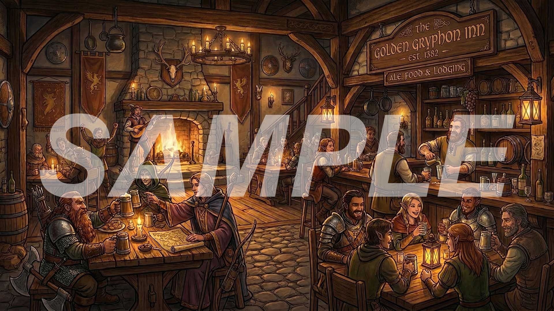 RPG向け背景画像素材 ―街の風景―