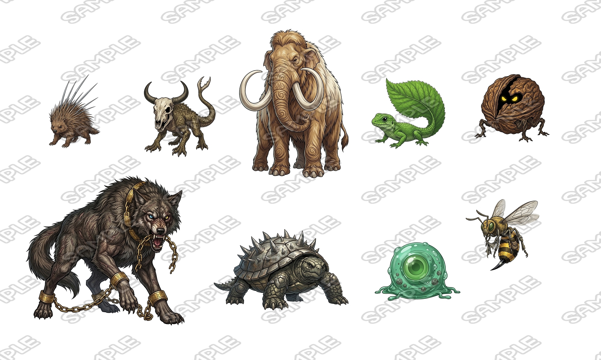 【敵グラフィック素材vol.2】バラエティモンスターパック2