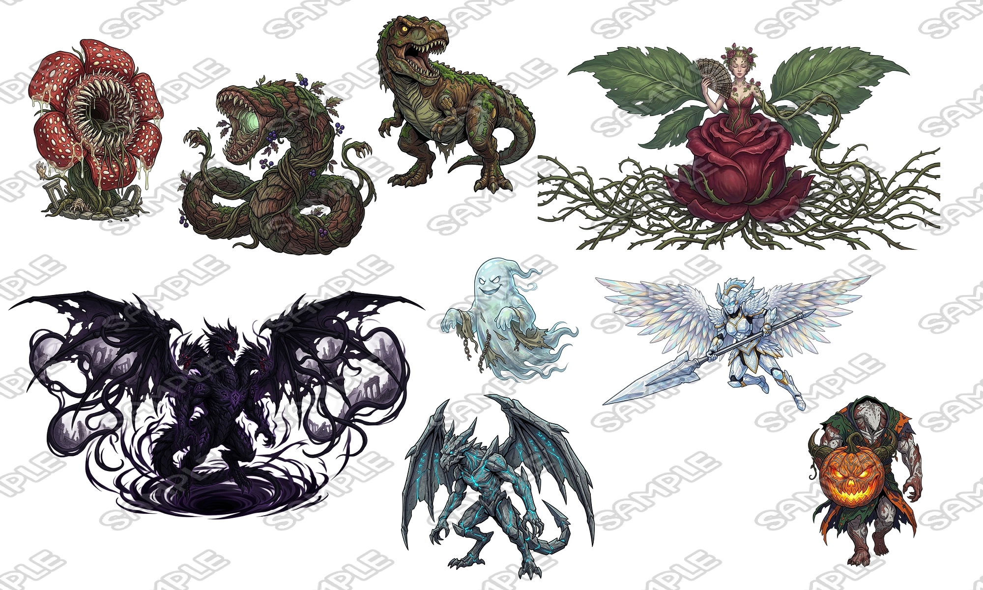 【敵グラフィック素材vol.2】バラエティモンスターパック2