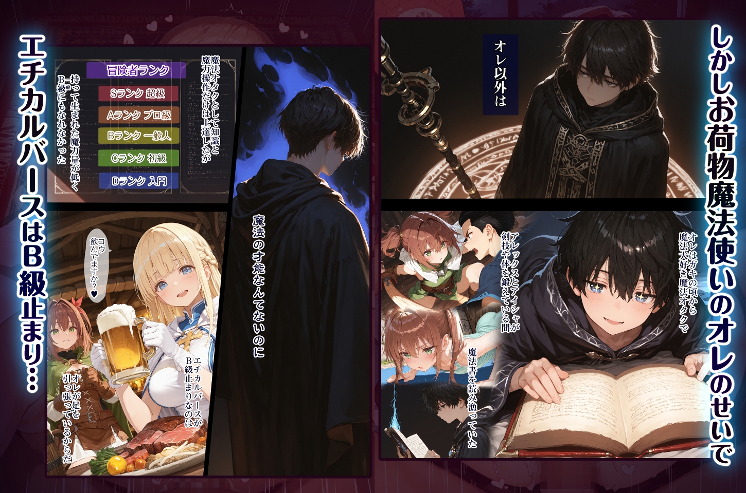 幼馴染冒険者パーティーのお荷物魔法使いオレ 失われた高等魔法スリープを覚えて皆にようやく恩返し！と思ったけど性欲を抑えきれずパーティーメンバーの眠姦孕ませレ◯プ