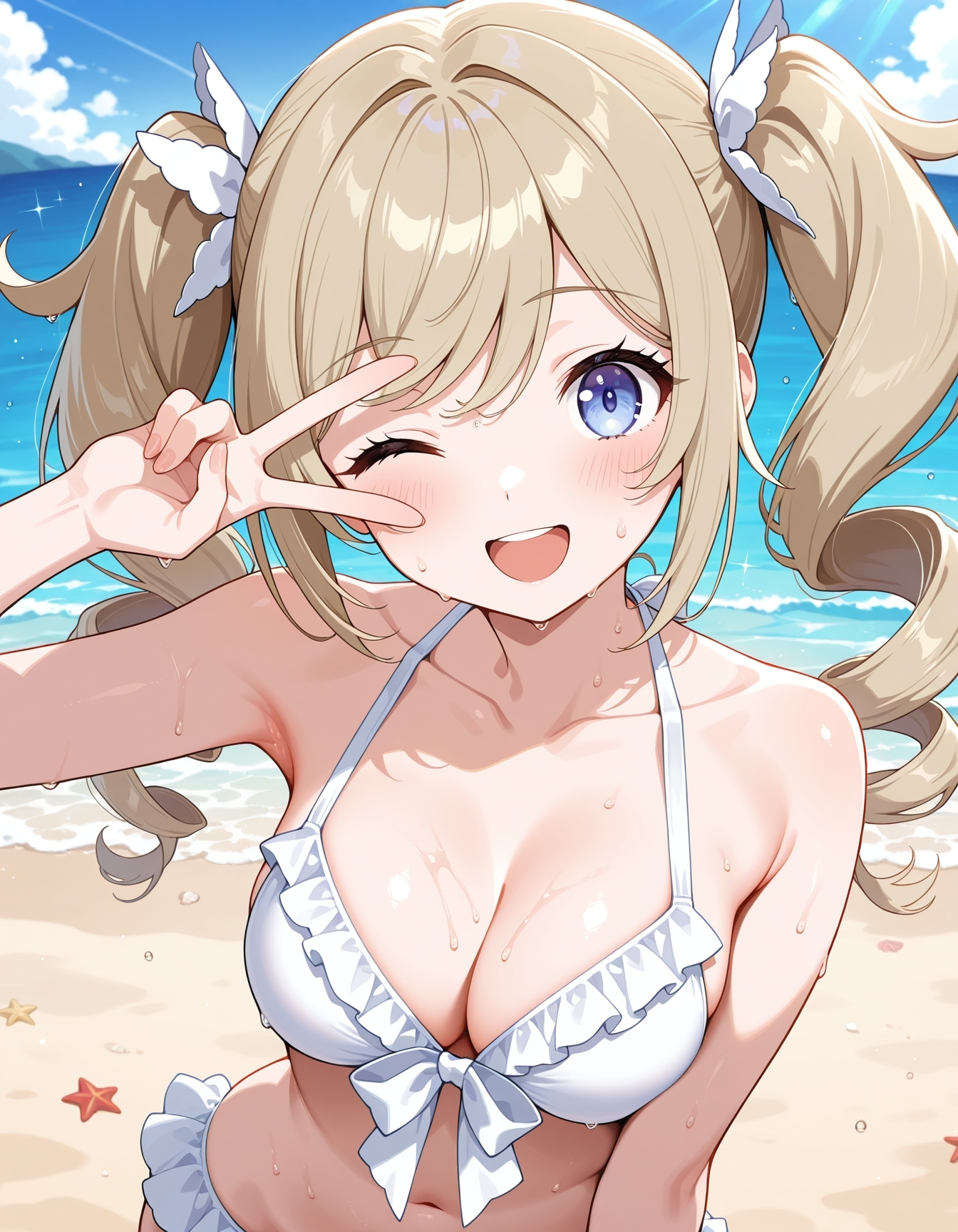 バ〇バラ ビーチで