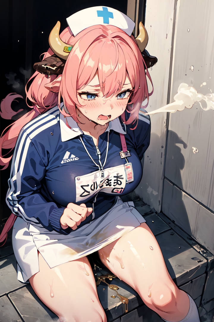 ウシ(ジャージー時々ホルスタイン)の看護婦さん達とのおもらしプレイCG集