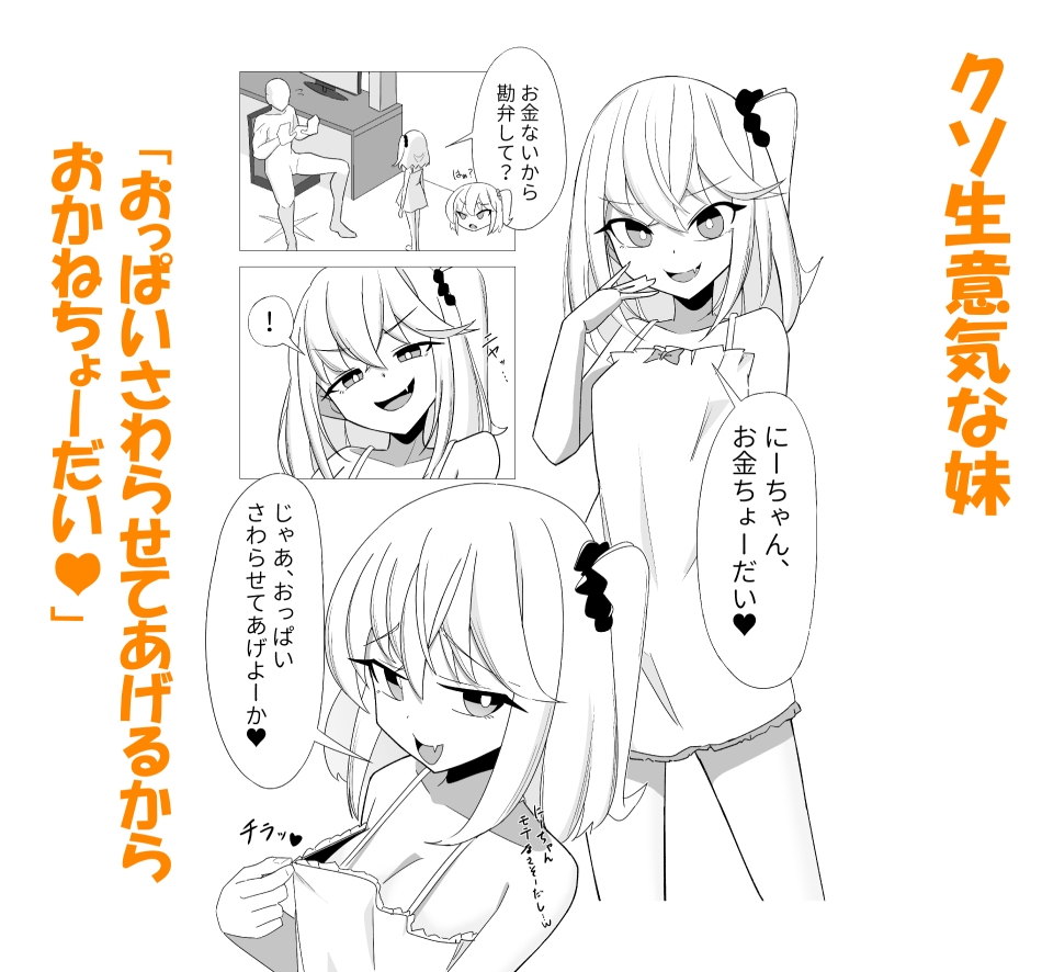 クソ生意気な妹が乳首でわからされてしまうお話