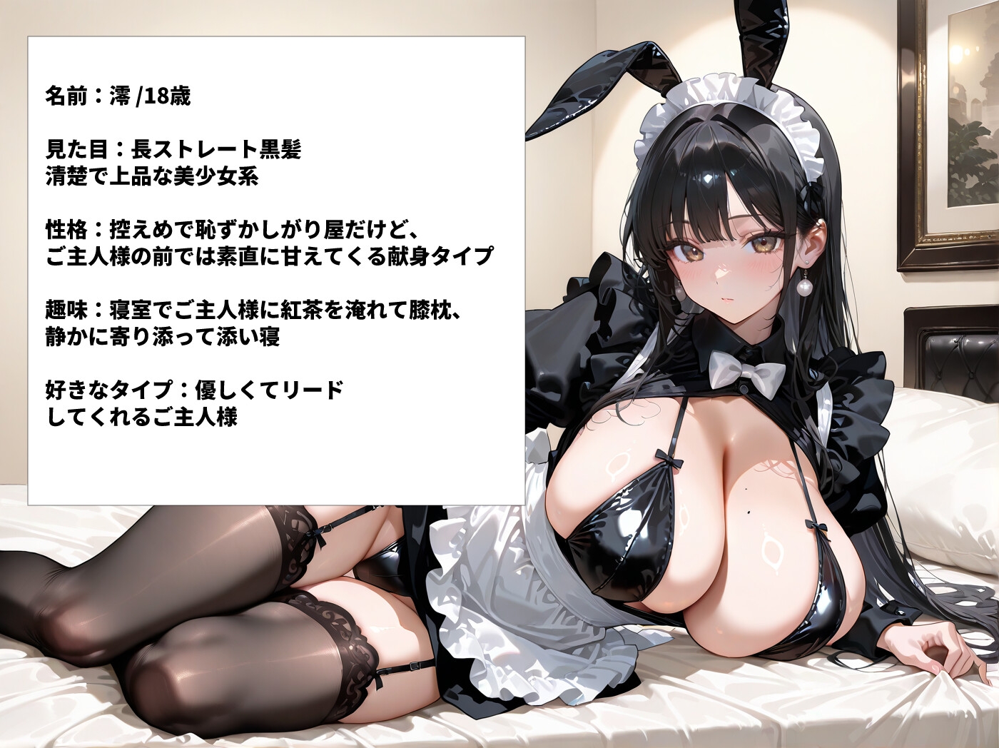 あまあまな爆乳メイドにバニー着させてラブラブセックス