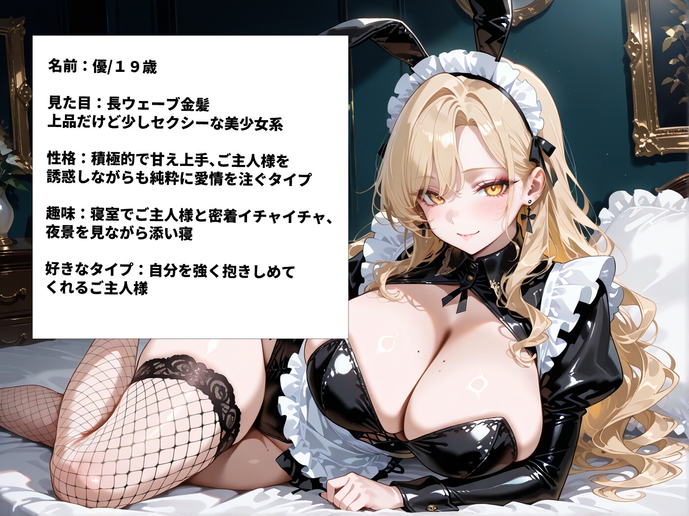 あまあまな爆乳メイドにバニー着させてラブラブセックス