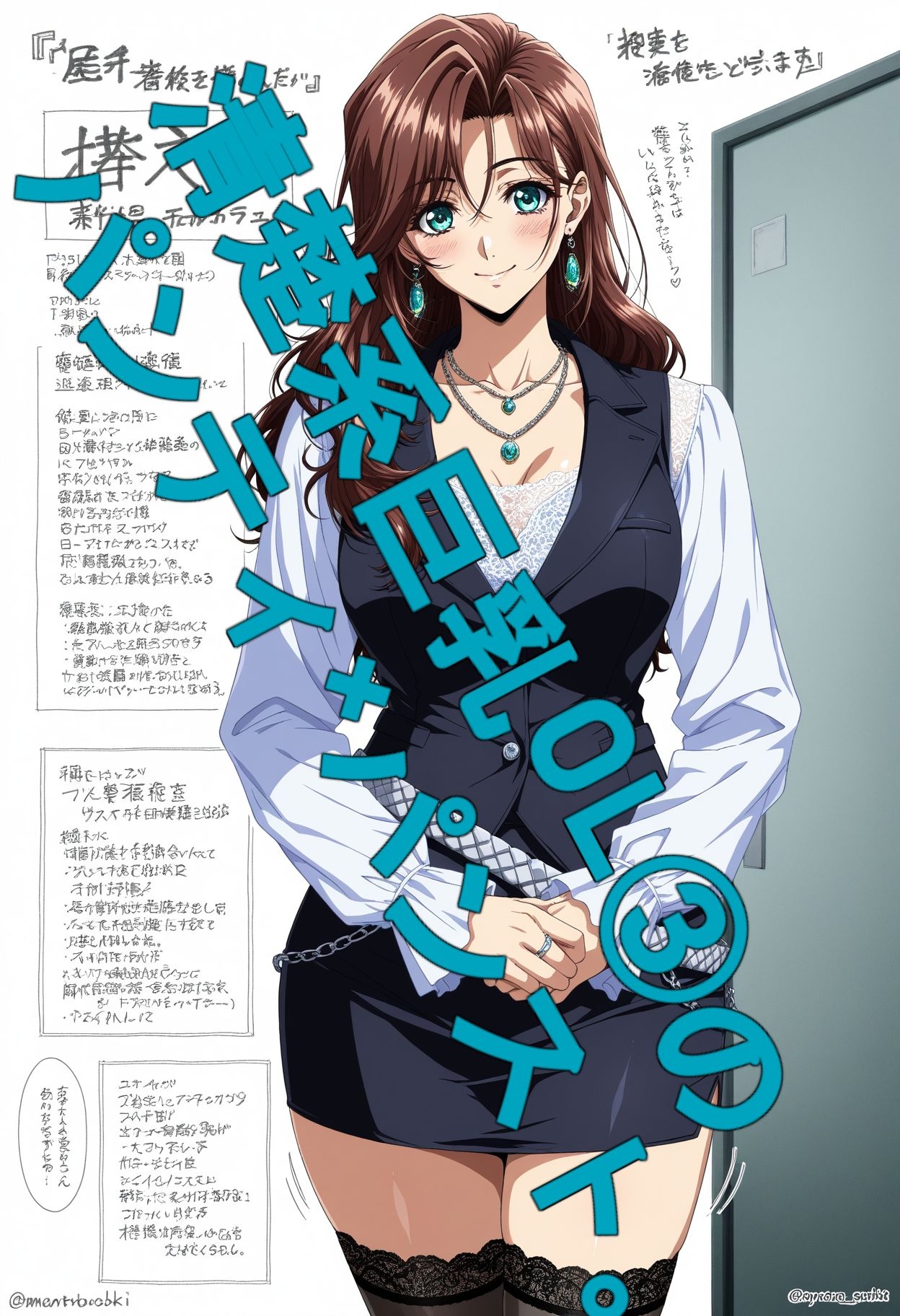 清楚系巨乳OL(3)のパンティ×パンスト。エッチ付き。