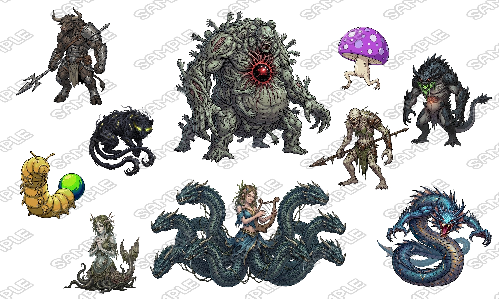 【敵グラフィック素材vol.3】バラエティモンスターパック3