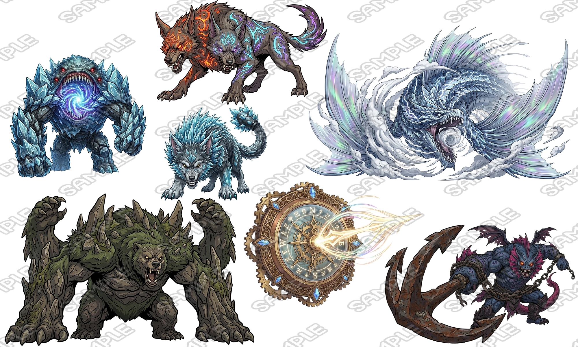 【敵グラフィック素材vol.3】バラエティモンスターパック3