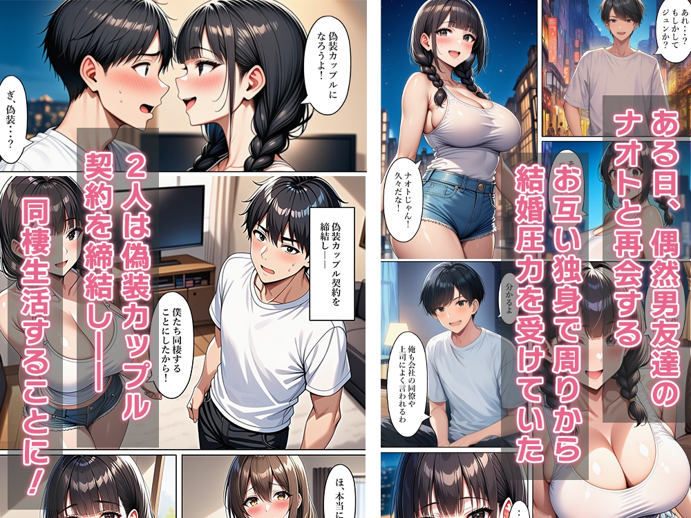 女体化偽装カップル