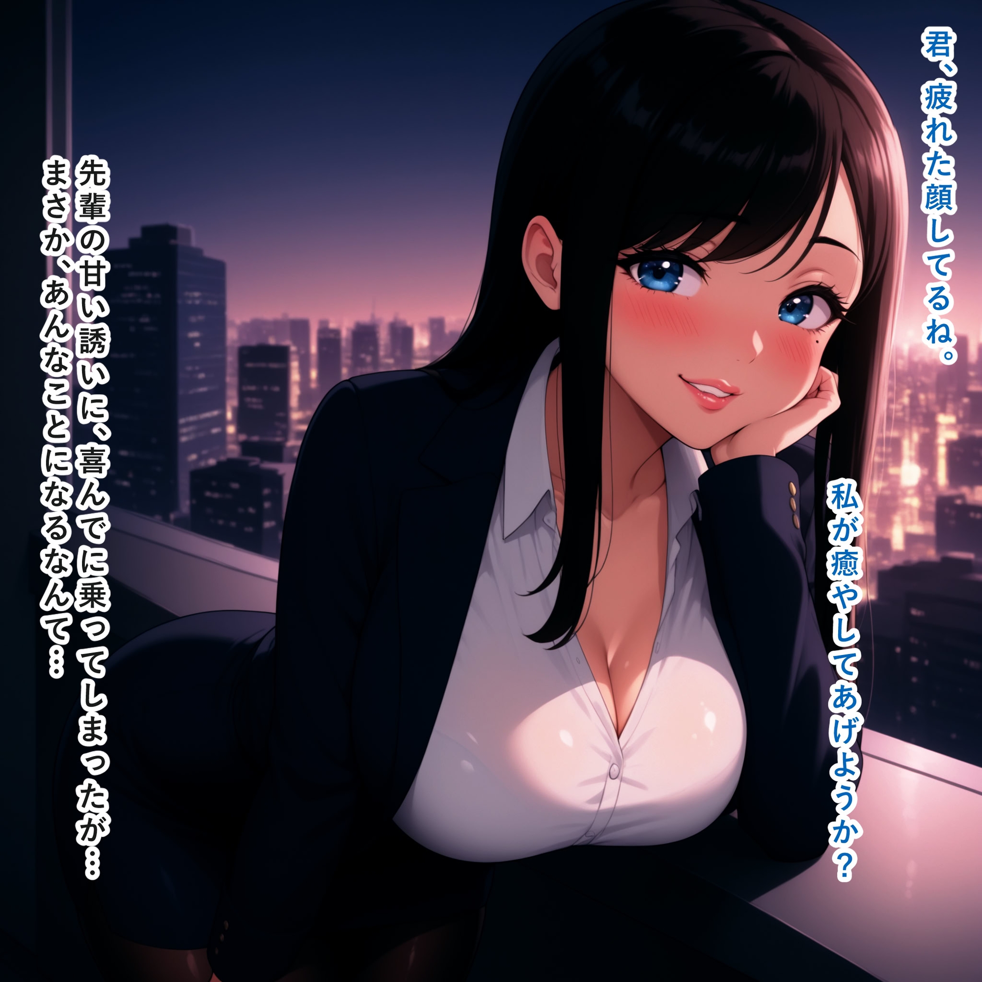 会社の優しい先輩に誘われたら、実はサキュバスで根こそぎ搾られました