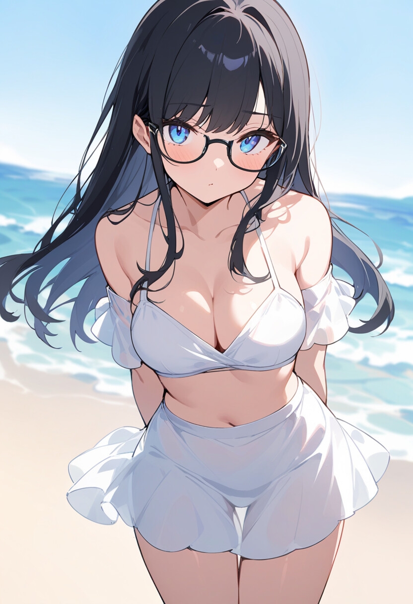 4種の水着で谷間見せ&お尻見せ vol.1