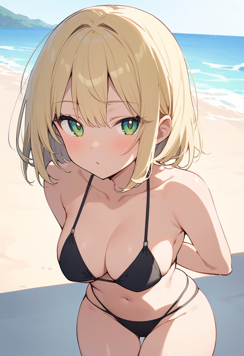 4種の水着で谷間見せ&お尻見せ vol.1