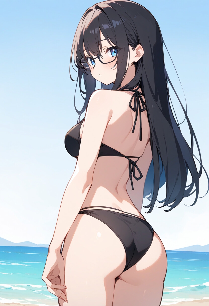 4種の水着で谷間見せ&お尻見せ vol.1