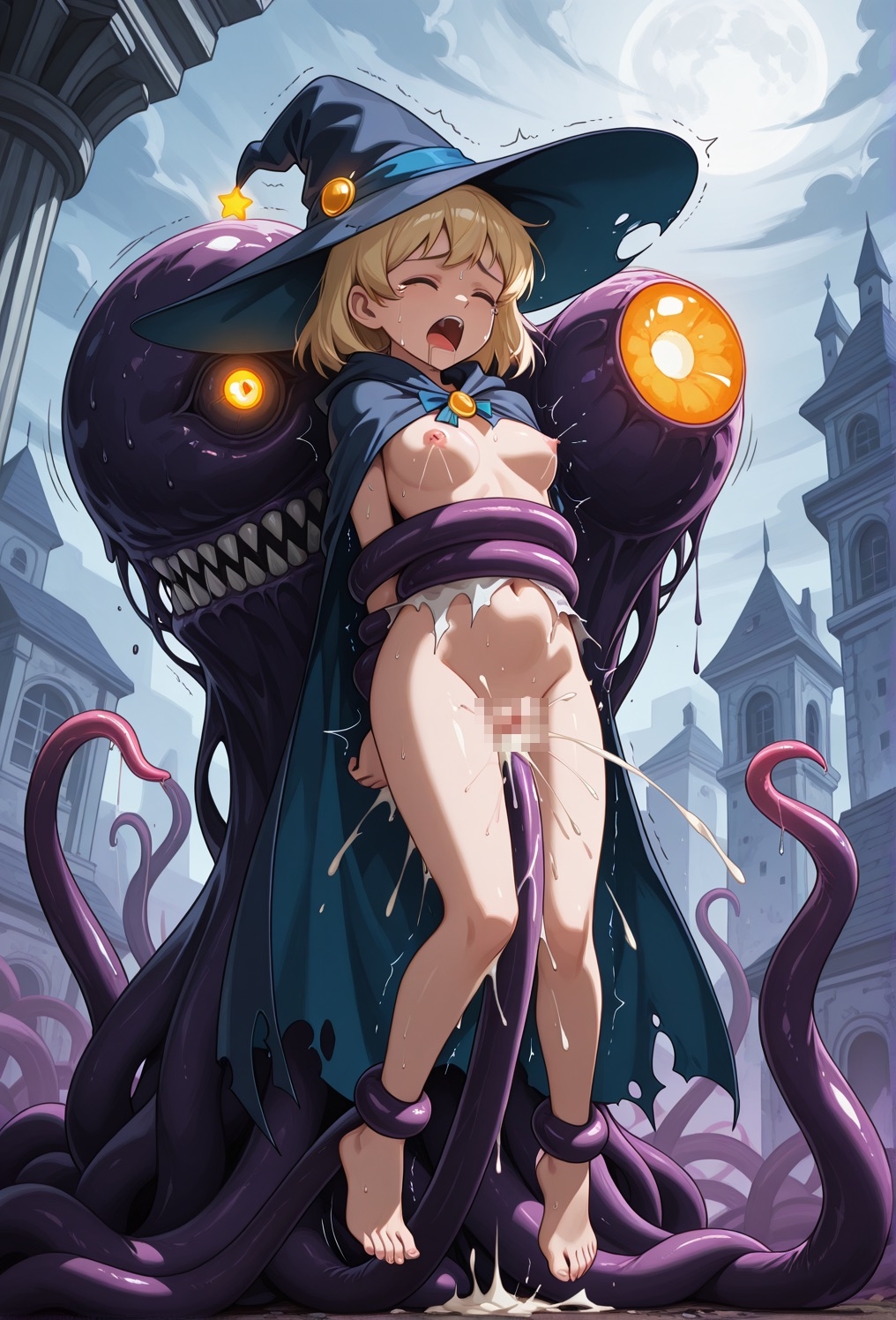 宇宙軟体に捕まって弄ばれる魔法使い CASE#02