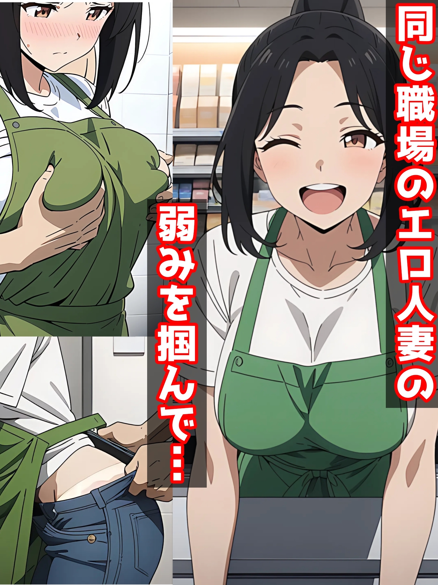 コンビニで働く人妻を孕ませNTR