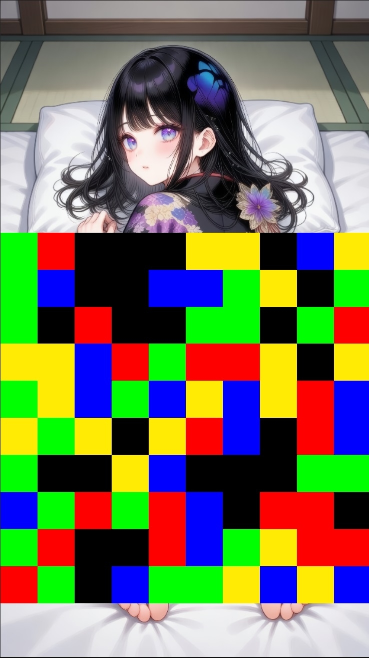 【 シームレス動画・着エロに特化！】もざ消し！ パート2 〜モザイク風ブロックをなぞって消す爽快パズルゲーム〜