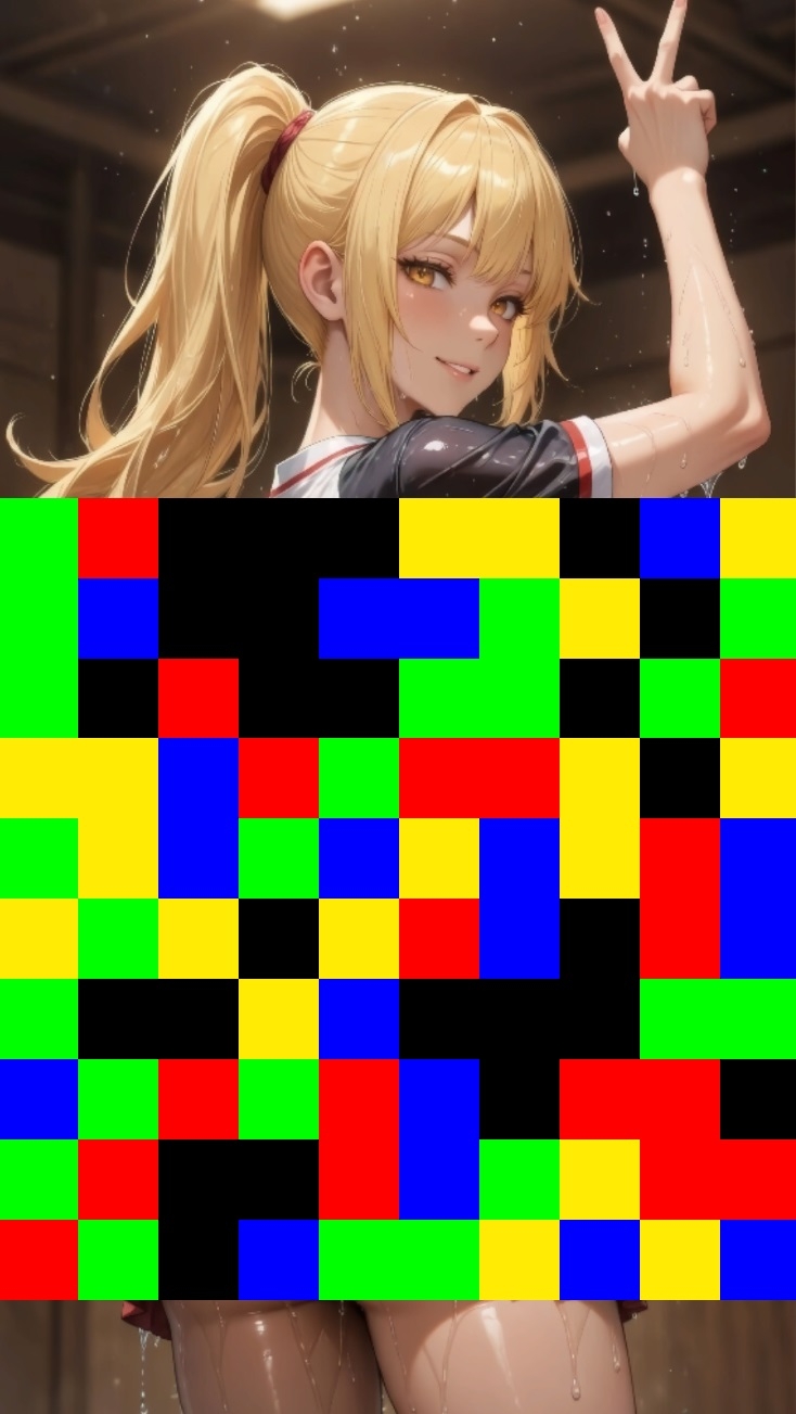 【 シームレス動画・着エロに特化！】もざ消し！ パート2 〜モザイク風ブロックをなぞって消す爽快パズルゲーム〜