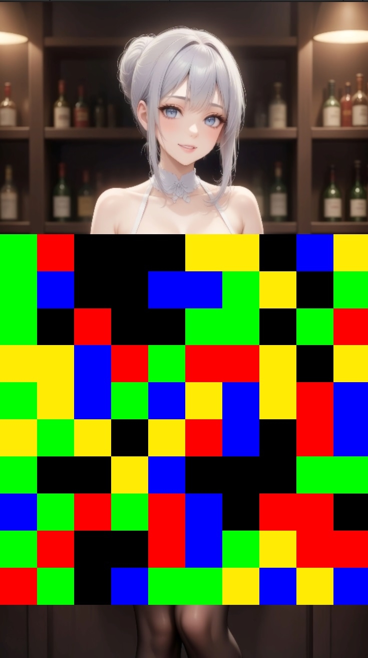 【 シームレス動画・着エロに特化！】もざ消し！ パート2 〜モザイク風ブロックをなぞって消す爽快パズルゲーム〜