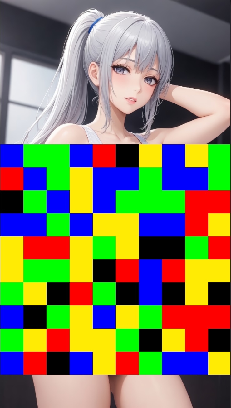 【 シームレス動画・着エロに特化！】もざ消し！ パート2 〜モザイク風ブロックをなぞって消す爽快パズルゲーム〜