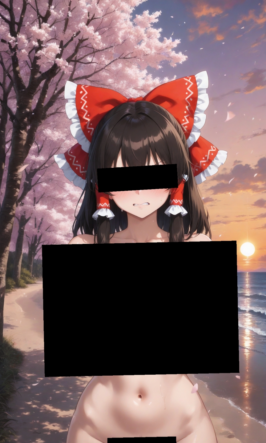 魔理沙は霊夢のえっちな写真を撮りたいようです。vol.26〜春の砂嵐の夕方の海編〜