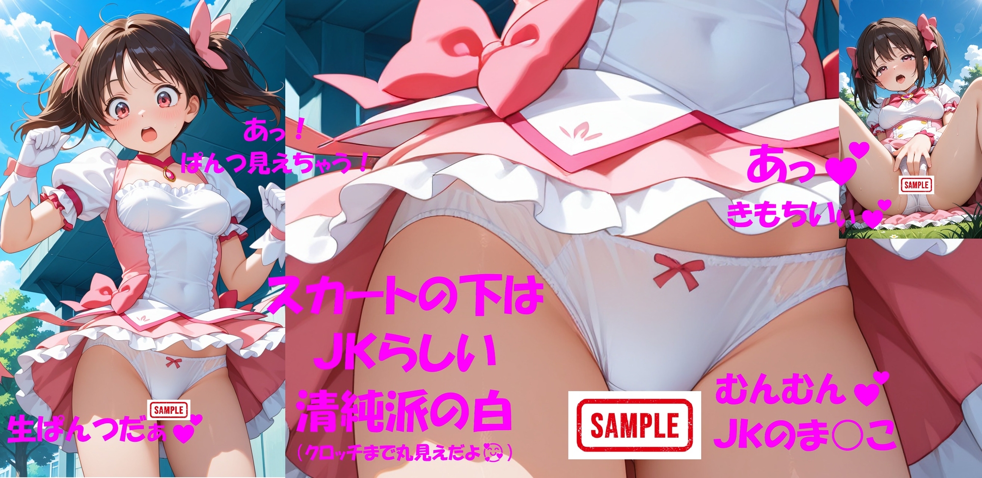 パンチラJKが魔法少女に変身★オナニーでイクぅ！2 ―茶髪JK、性の目覚め―