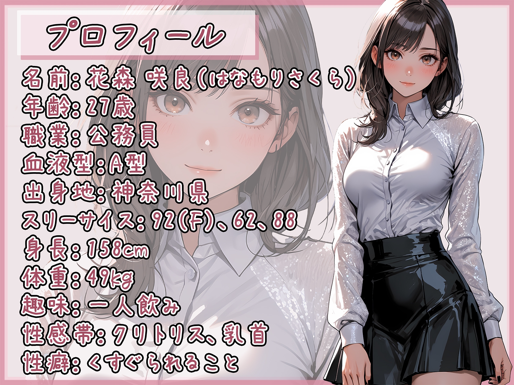 【オナニー】Fカップ公務員 花森咲良「ディルドでクチュ音」【花森咲良】