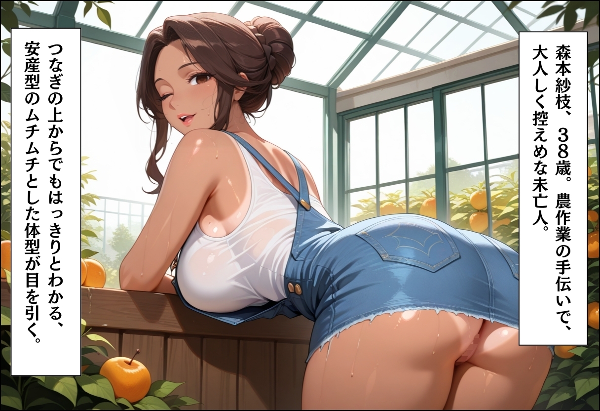 引っ越してきた田舎町がムチムチ熟女だらけだった話 ～農作業着の熟女たちとビニールハウス密室種付け編～