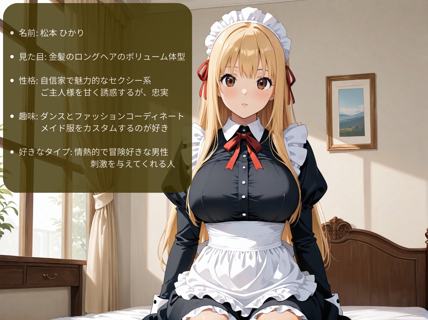 あまあま巨乳JKメイドの濃密ご奉仕タイム♡【120fps/AI高画質】