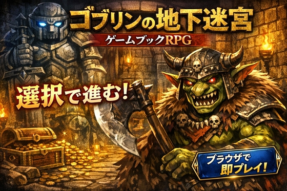 ゴブリンの地下迷宮 ～ブラウザで遊ぶ本格ゲームブックRPG～